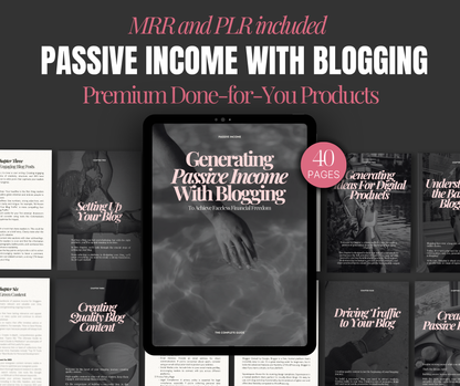 Passive Income With Blogging — The Complete Guide