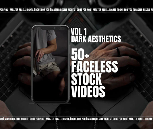 Faceless Stock Videos — Dark Aesthetic (50+)