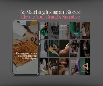 Elysian Noir — 120 Instagram Post & Story Templates