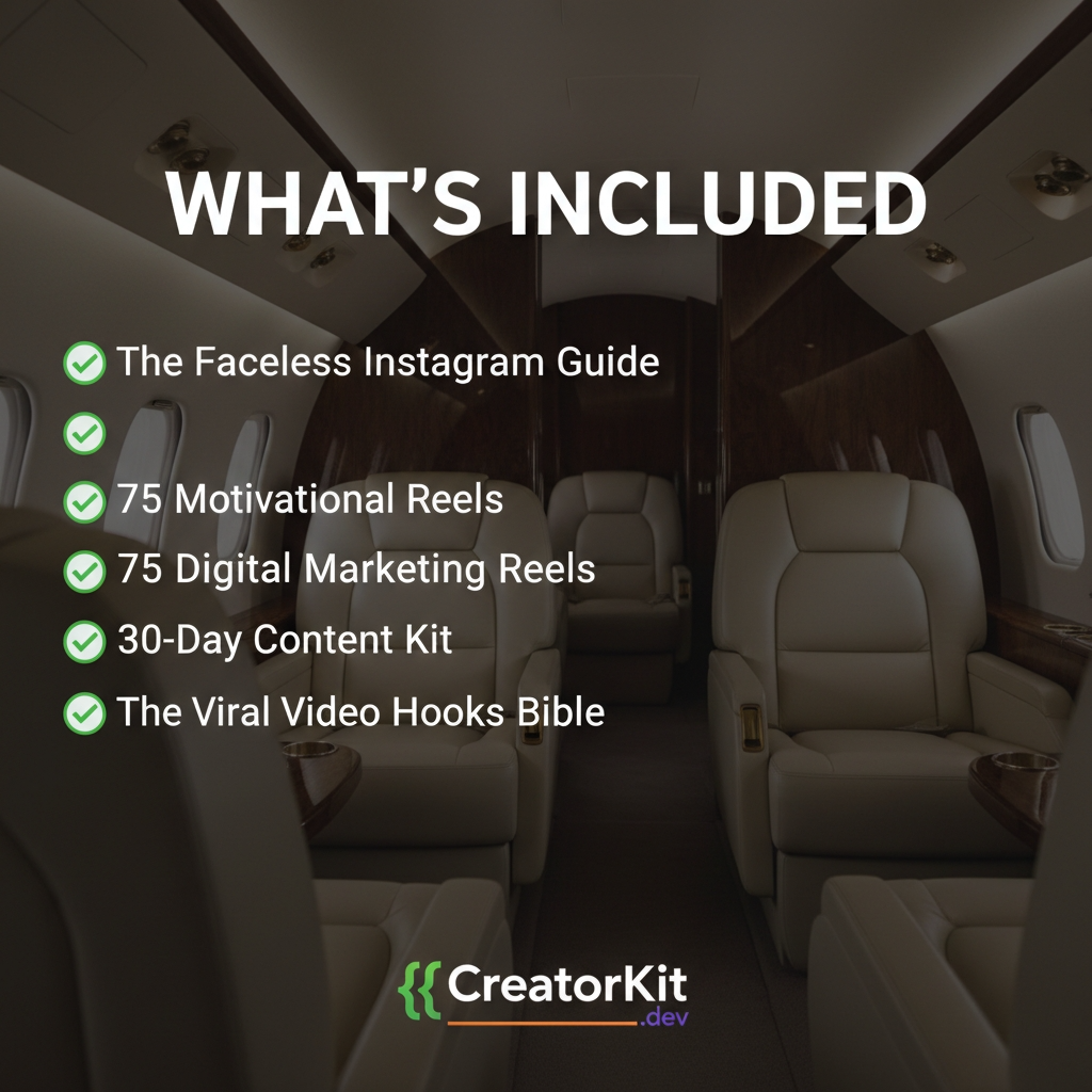 The Faceless Creator Kit — Guide, 150 Reels, Hooks & 30-Day Content Plan