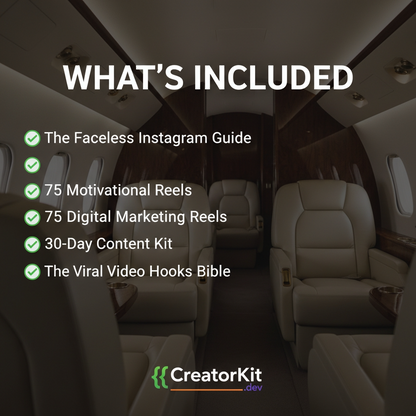 The Faceless Creator Kit — Guide, 150 Reels, Hooks & 30-Day Content Plan